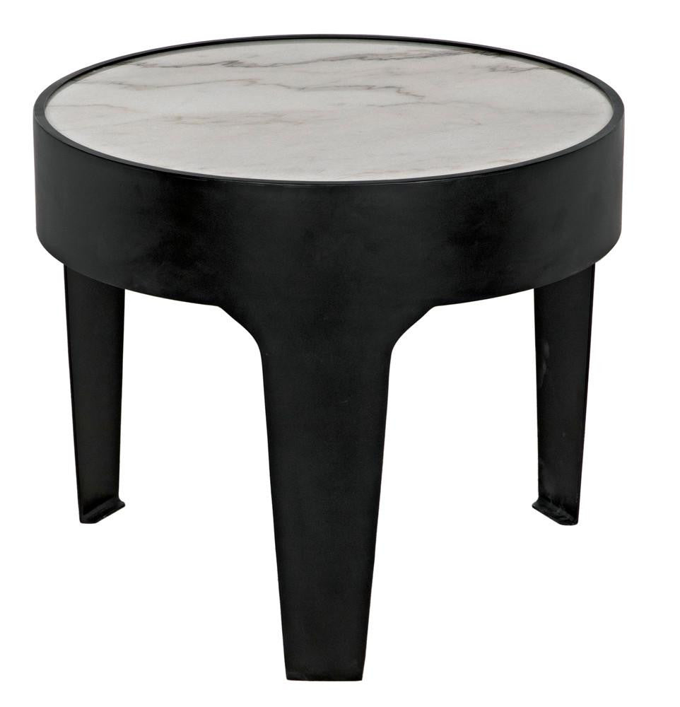 Noir Cylinder Side Table, Matte Black, 20.5"H (GTAB694MTB YUU6013MTQ)