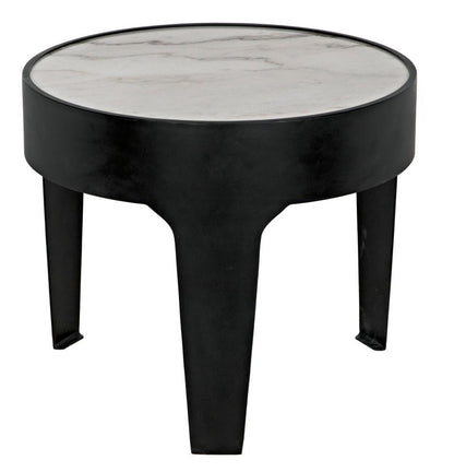 Noir Cylinder Side Table, Matte Black, 20.5"H (GTAB694MTB YUU6013MTQ)