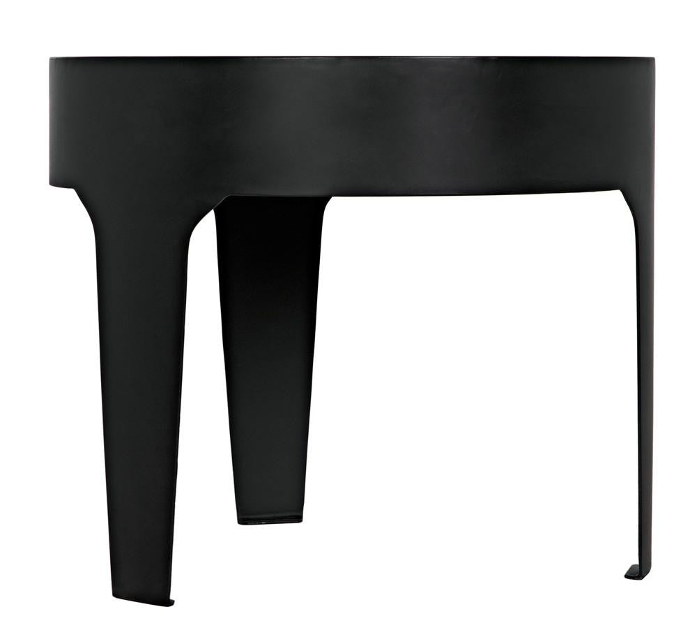 Noir Hiro Side Table Antique Brass