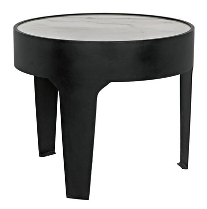 Noir Cylinder Side Table, Matte Black, 20.5"H (GTAB694MTB YUU6013MTQ)