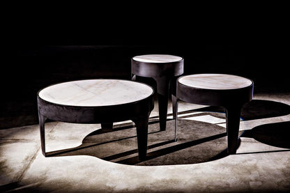 Noir Cylinder Side Table, Matte Black, 24"H (GTAB693MTB YUU6013MTR)