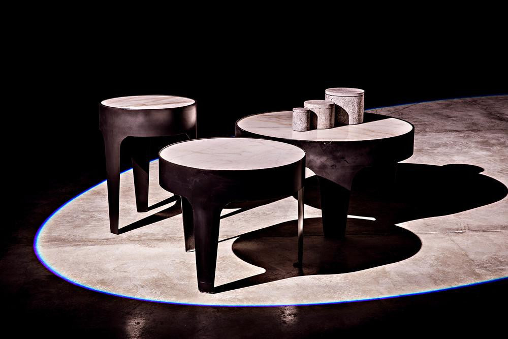 Noir Cylinder Side Table, Matte Black, 24"H (GTAB693MTB YUU6013MTR)