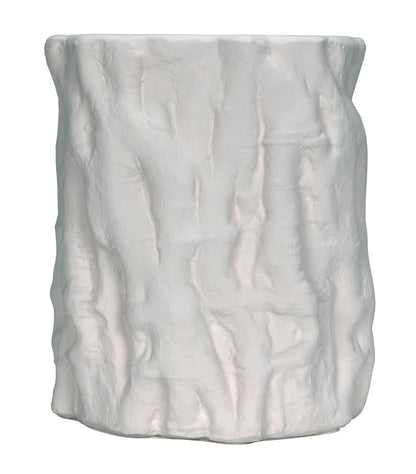Noir Damono Side Table, White Fiber Cement, 18.5"H (AR-304WFC YUU6013MTW)