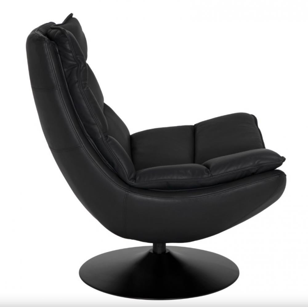 Noir Dante Swivel Chair