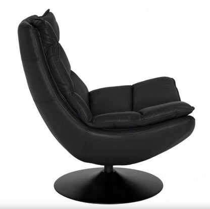 Noir Dante Swivel Chair