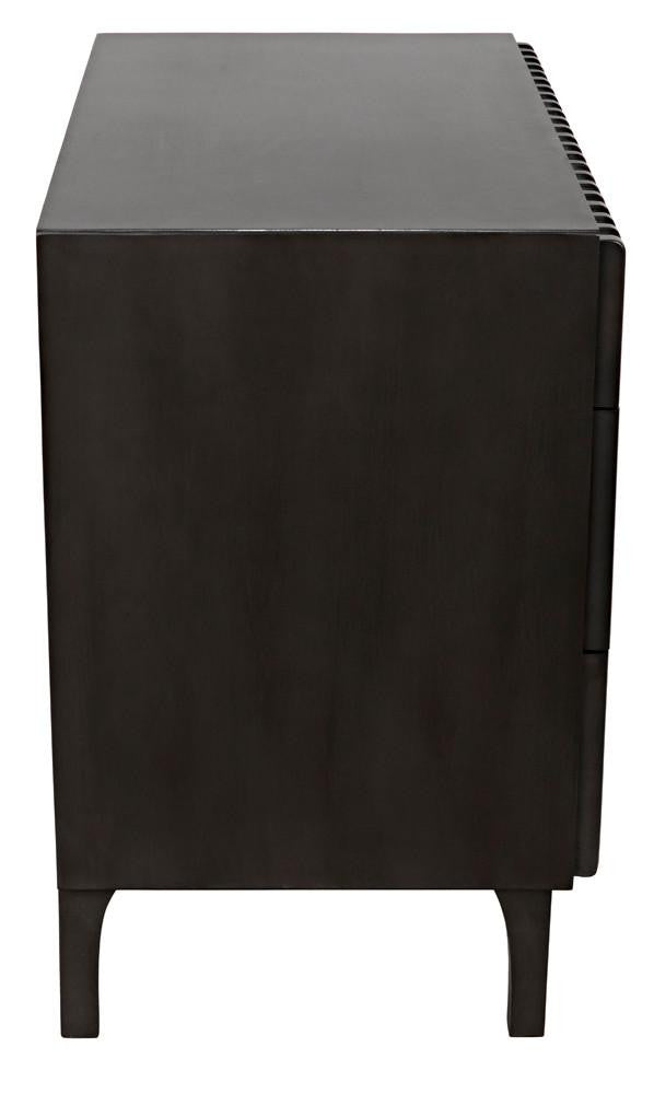 Noir Daryl Dresser, 3-Drawer, Pale, 38"W GDRE164P, Noir GDRE164P YUU6013LUY