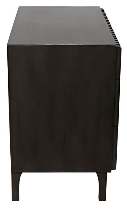 Noir Daryl Dresser, 3-Drawer, Pale, 38"W GDRE164P, Noir GDRE164P YUU6013LUY