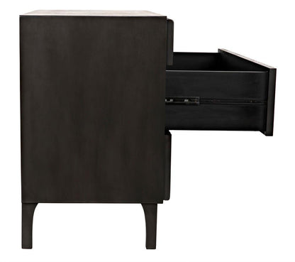 Noir Daryl Dresser, 3-Drawer, Pale, 38"W GDRE164P, Noir GDRE164P YUU6013LUY