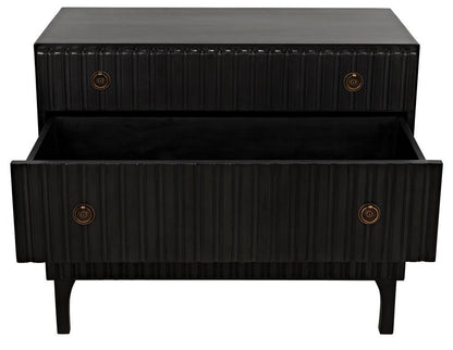 Noir Daryl Dresser, 3-Drawer, Pale, 38"W GDRE164P, Noir GDRE164P YUU6013LUY