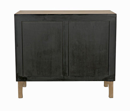 Noir Daryl Dresser, 3-Drawer, Weathered, 38"W GDRE164WEA, Noir GDRE164WEA YUU6013LUZ