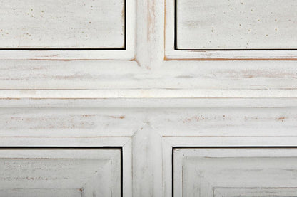 Noir Daryl Dresser, 3-Drawer, White Wash, 38"W GDRE164WH, Noir GDRE164WH YUU6013LV0