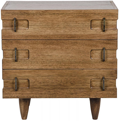 Noir David Side Table Dark Walnut