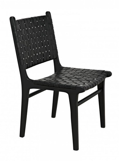 Noir Dede Dining Chair Black