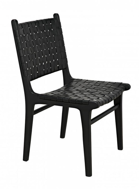 Noir Dede Dining Chair Black