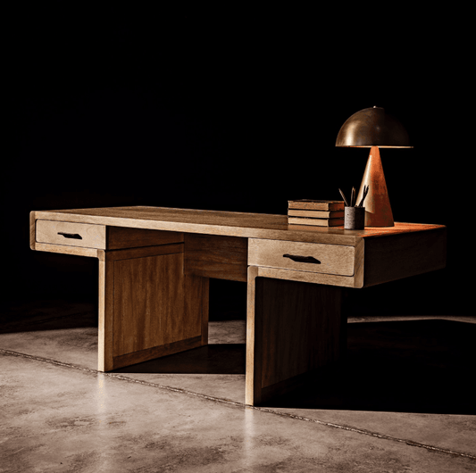 Noir Degas Desk, Washed Walnut, 76"W (GDES155WAW YUU6013EY3)