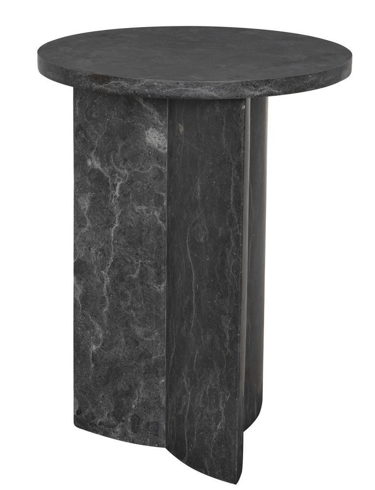Noir Diana Side Table Black Marble