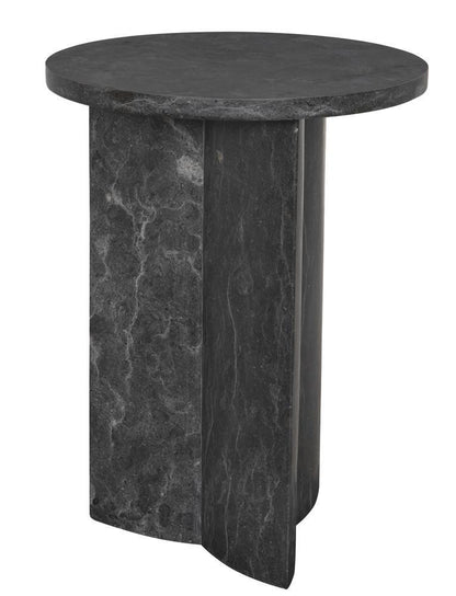 Noir Diana Side Table Black Marble