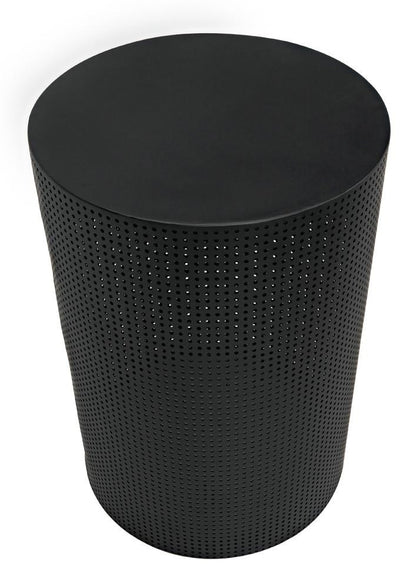 Noir Dixon Side Table, Matte Black, 26.5"H (GTAB669MTB-L YUU6013MTZ)