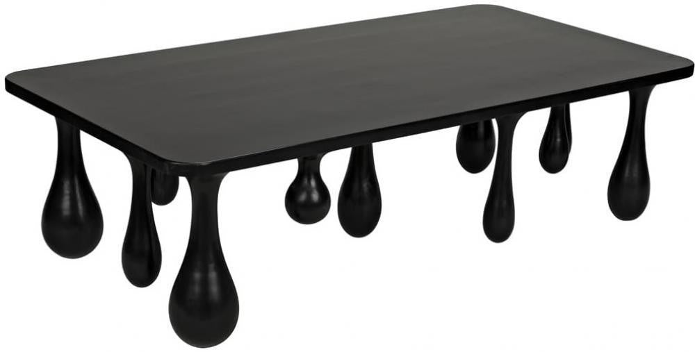 Noir Drop Coffee Table Hand Rubbed Black