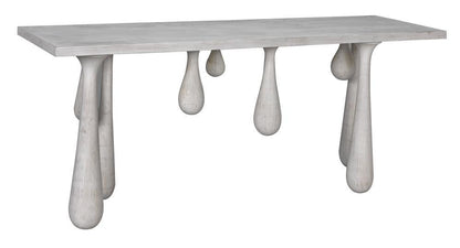 Noir Drop Console White Wash