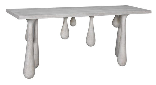 Noir Drop Console White Wash