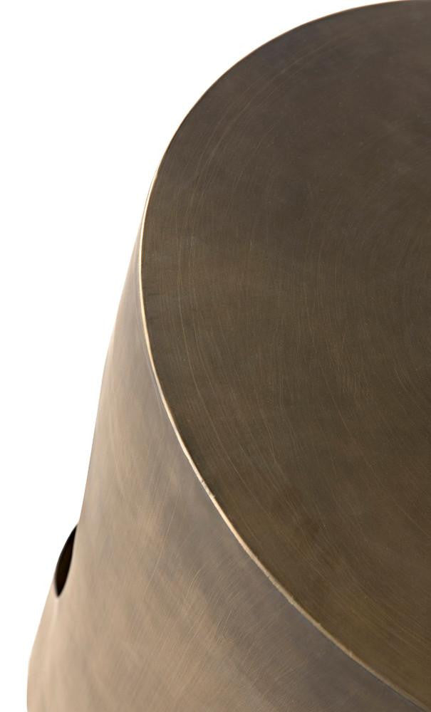 Noir Eclipse Side Table, Aged Brass, 26"H (GTAB302AB YUU6013MU7)