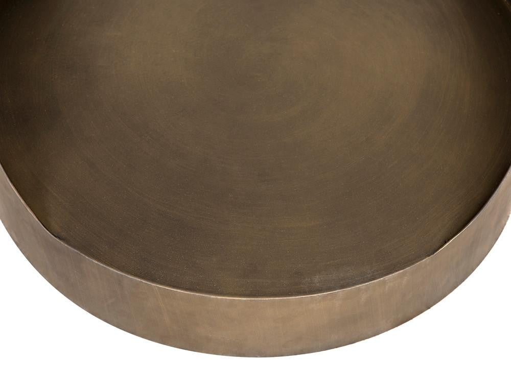 Noir Eclipse Side Table, Aged Brass, 26"H (GTAB302AB YUU6013MU7)