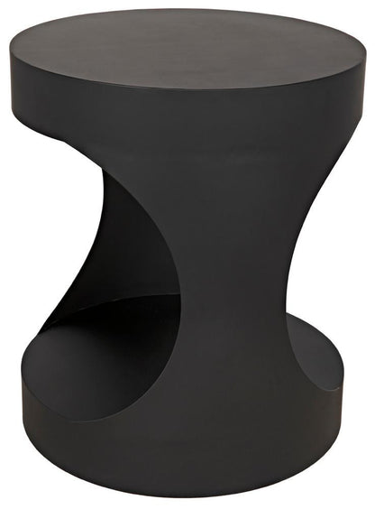 Noir Eclipse Side Table, Matte Black, 26"H (GTAB302MTB YUU6013MU6)