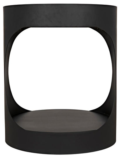 Noir Eclipse Side Table, Matte Black, 26"H (GTAB302MTB YUU6013MU6)