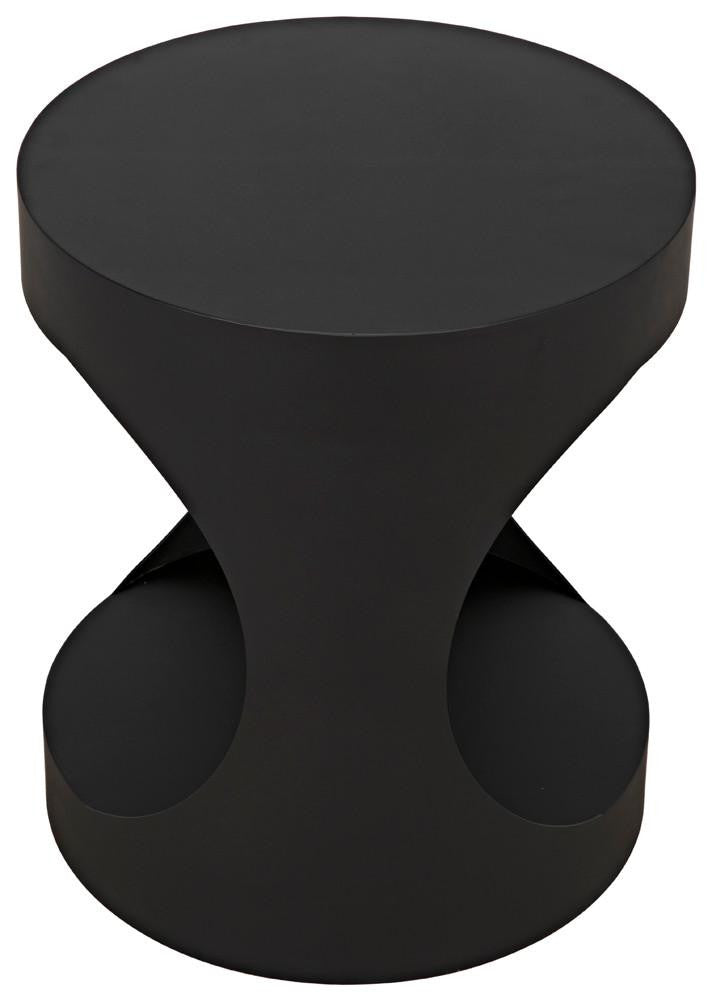 Noir Eclipse Side Table, Matte Black, 26"H (GTAB302MTB YUU6013MU6)