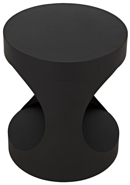 Noir Eclipse Side Table, Matte Black, 26"H (GTAB302MTB YUU6013MU6)
