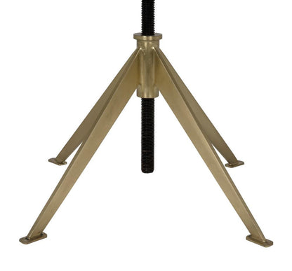 Noir Edith Side Table, Antique Brass, 24.5"H (GTAB679MB-L YUU6013MU9)