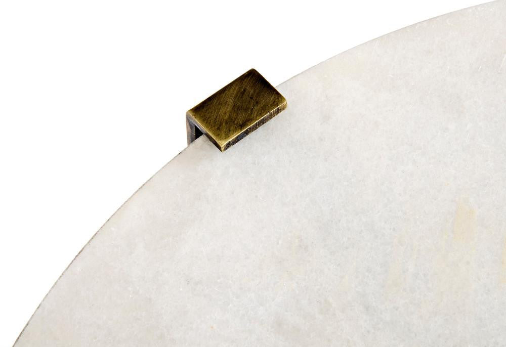 Noir Edith Side Table, Antique Brass, 24.5"H (GTAB679MB-S YUU6013MUC)