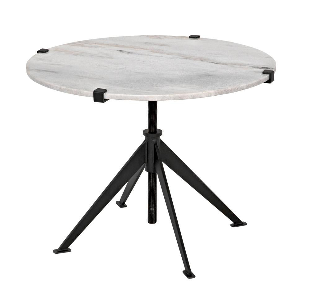 Noir Edith Side Table, Matte Black, 24.5"H (GTAB679MTB-L YUU6013MUA)