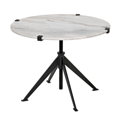 Noir Edith Side Table, Matte Black, 24.5"H (GTAB679MTB-L YUU6013MUA)