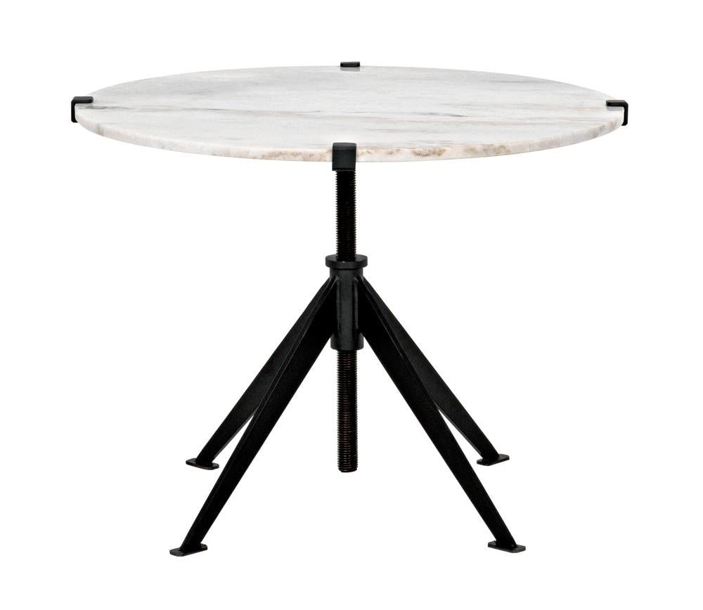 Noir Edith Side Table, Matte Black, 24.5"H (GTAB679MTB-L YUU6013MUA)