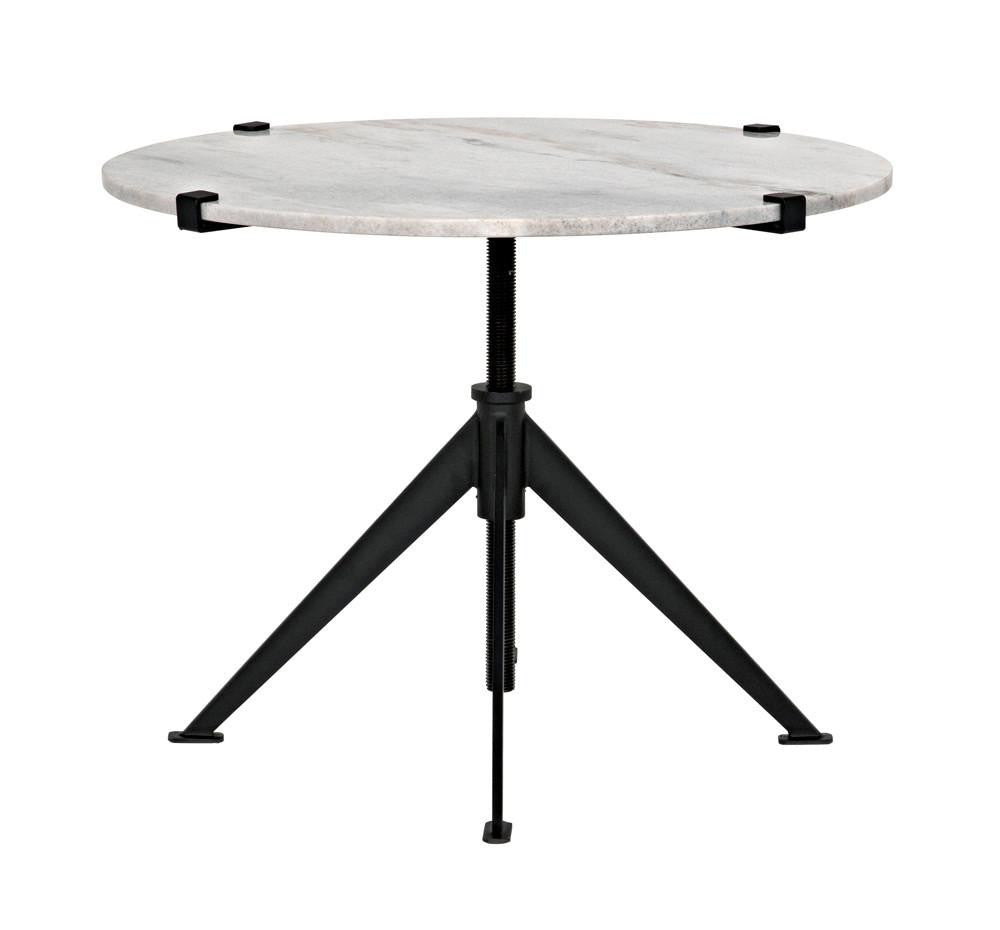 Noir Edith Side Table, Matte Black, 24.5"H (GTAB679MTB-L YUU6013MUA)