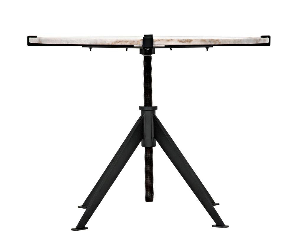 Noir Edith Side Table, Matte Black, 24.5"H (GTAB679MTB-L YUU6013MUA)