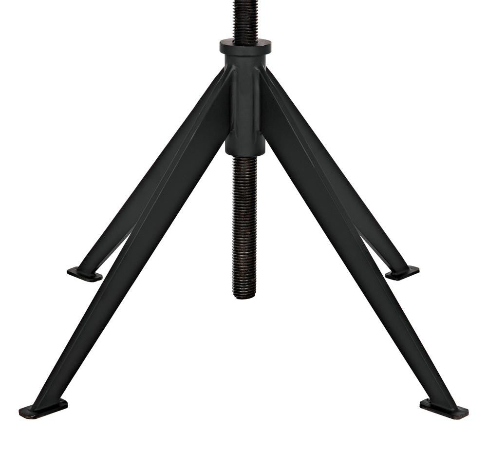 Noir Edith Side Table, Matte Black, 24.5"H (GTAB679MTB-L YUU6013MUA)