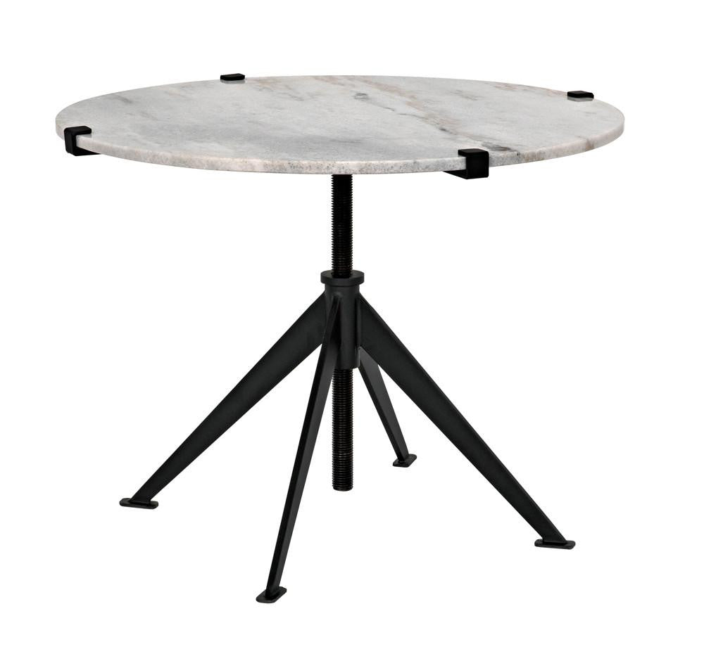 Noir Edith Side Table, Matte Black, 24.5"H (GTAB679MTB-L YUU6013MUA)