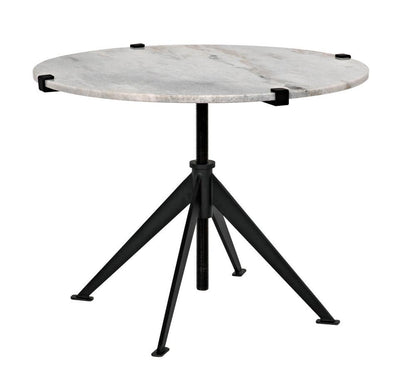 Noir Edith Side Table, Matte Black, 24.5"H (GTAB679MTB-L YUU6013MUA)