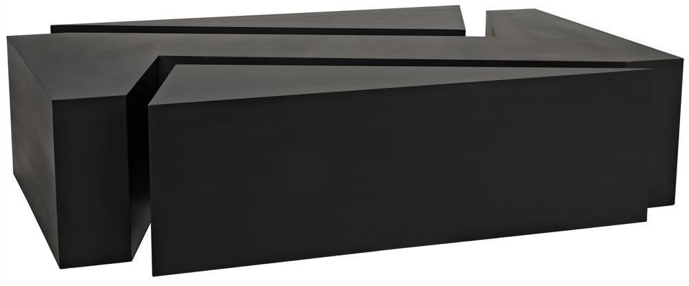 Noir Element Coffee Table Matte Black