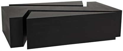 Noir Element Coffee Table Matte Black