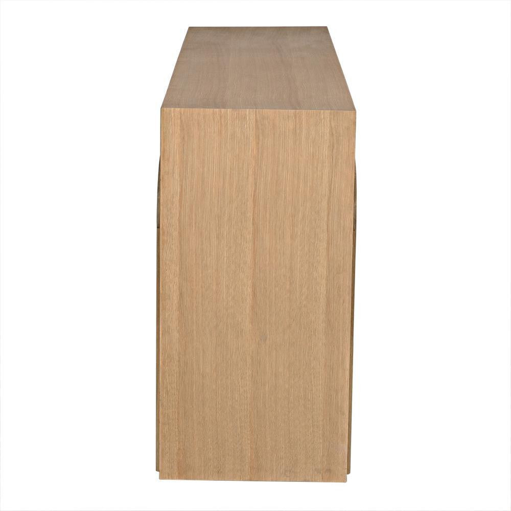 Noir Enzo Console White Oak