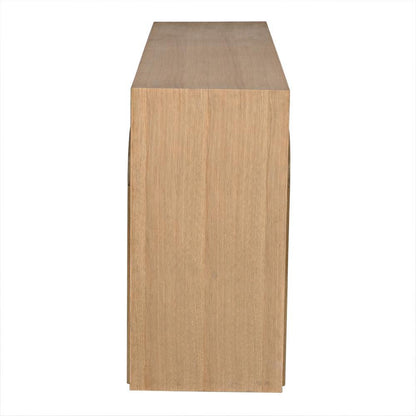 Noir Enzo Console White Oak