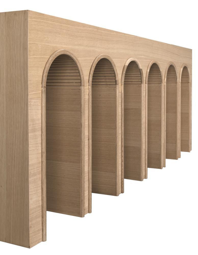 Noir Enzo Console, X-Large White Oak