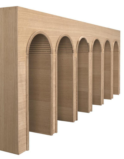 Noir Enzo Console, X-Large White Oak