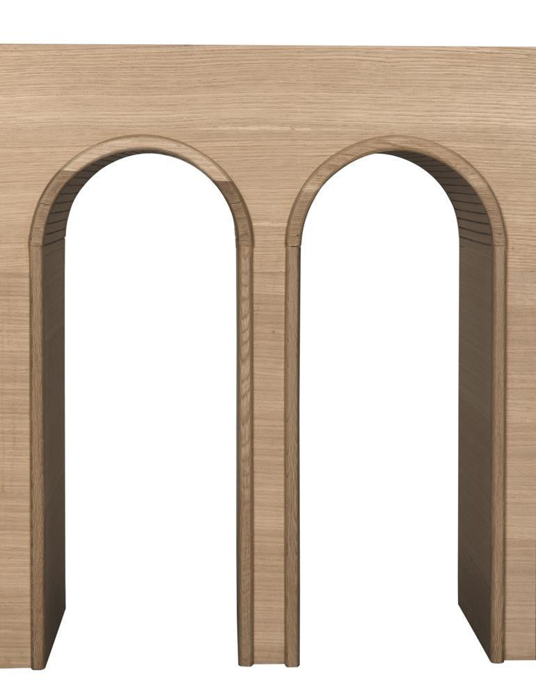 Noir Enzo Console, X-Large White Oak