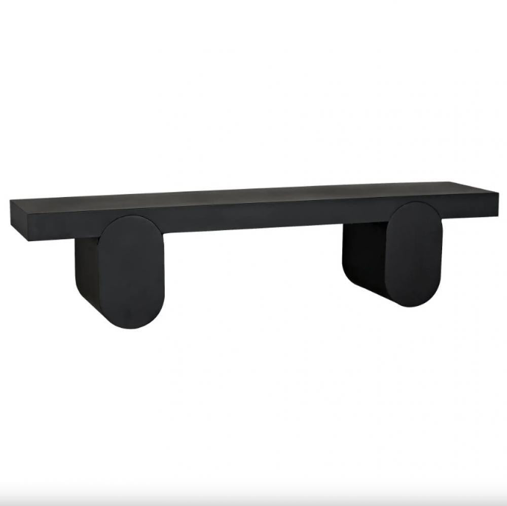 Noir Evora Coffee Table Matte Black