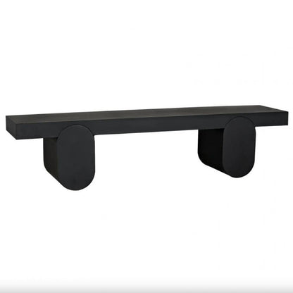 Noir Evora Coffee Table Matte Black